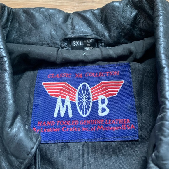 Vintage Leather Pullover Shirt/Jacket zipper side seams MOB ❣️Reasonable Offers💟 - Picture 3 of 16